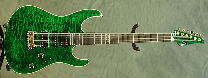 Suhr Modern Carve Top SN (Trans Green) **SOLD**