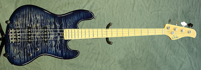 Suhr Classic J (QM, Faded Trans Whale Blue) **SOLD**