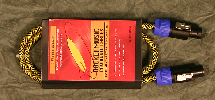 Rocket Music Speaker Cable (3' Speakon-Speakon)